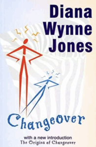 the cover of Changeover by Diana Wynne Jones shows a stick figure looking at its shadow